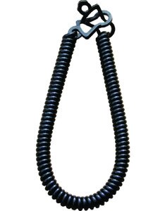 Rising Coil Leash in Black
